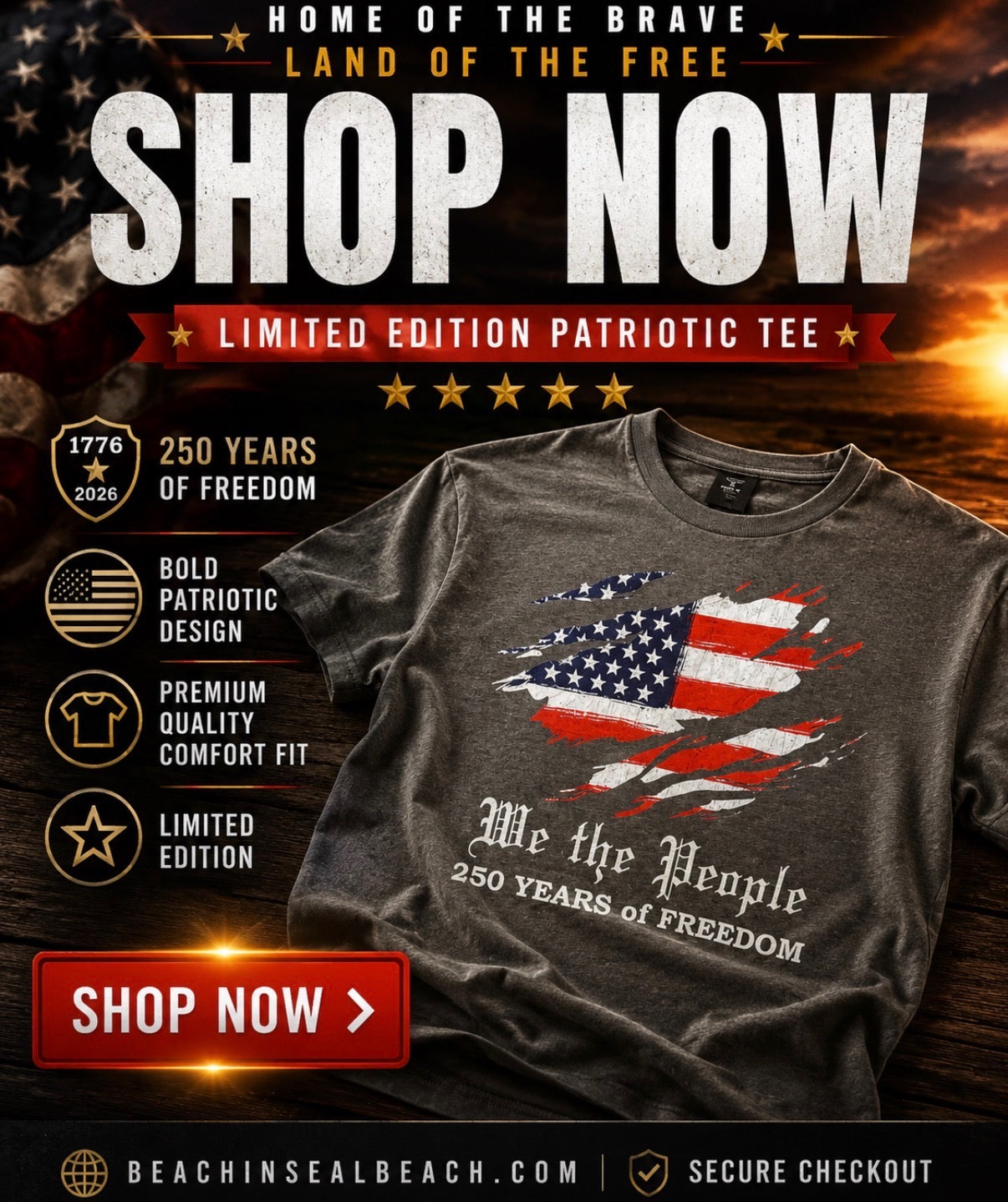 250 Years of FREEDOM tee