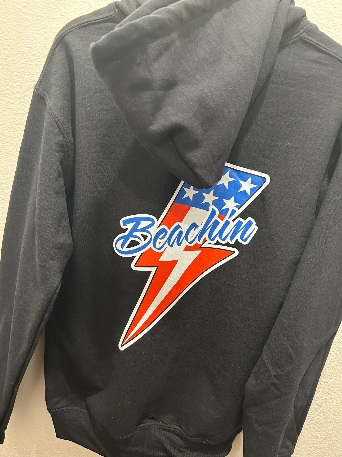 American Beachin bolt hoodie