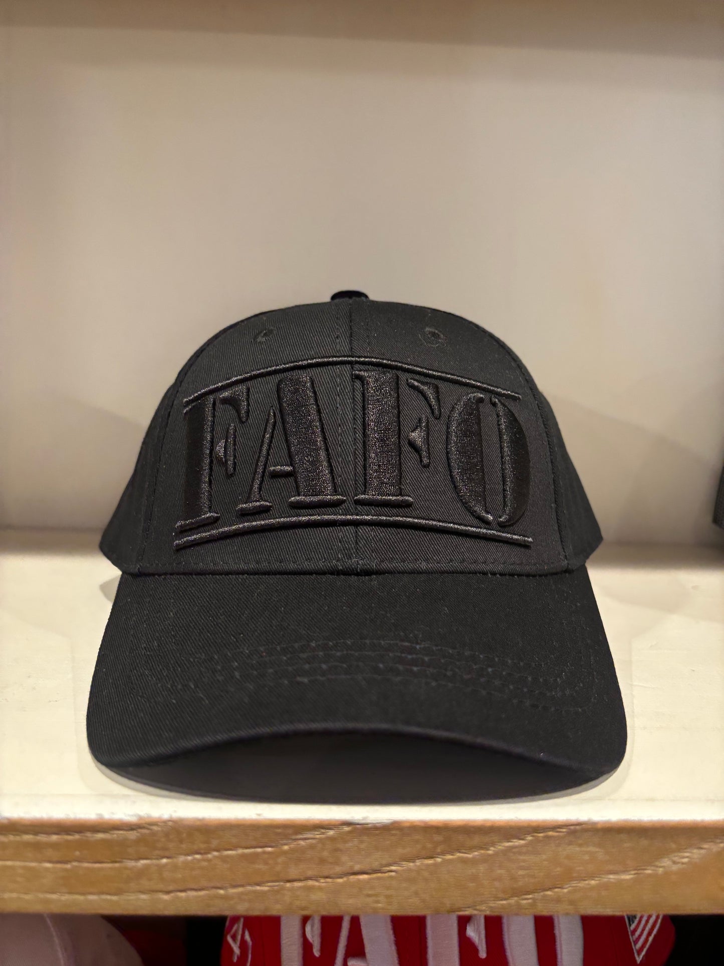 FAFO DONALD TRUMP HAT ALL BLACK