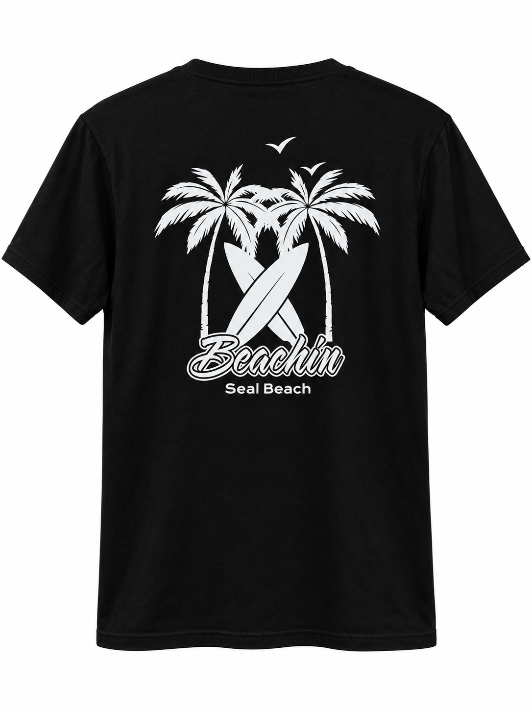 Beachin original Palms logo tee