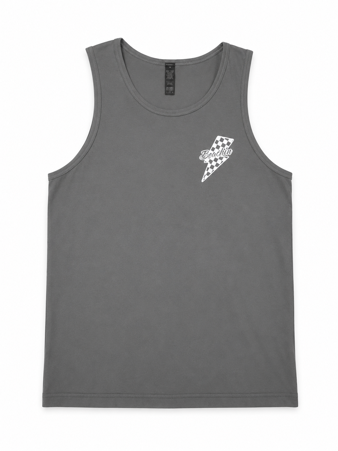 Beachin bolt checkered tank grey