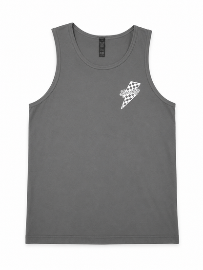 Beachin bolt checkered tank grey