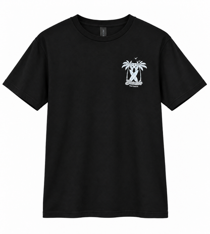 Beachin original Palms logo tee