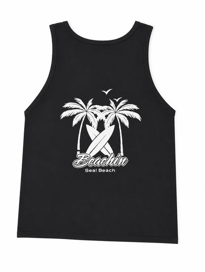 Beachin beach scene tank