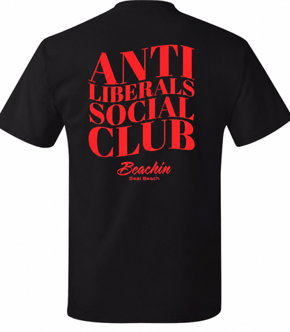 ANTI LIBERALS black red TEE