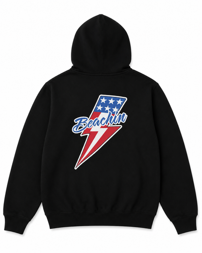 Beachin bolt USA hoodie