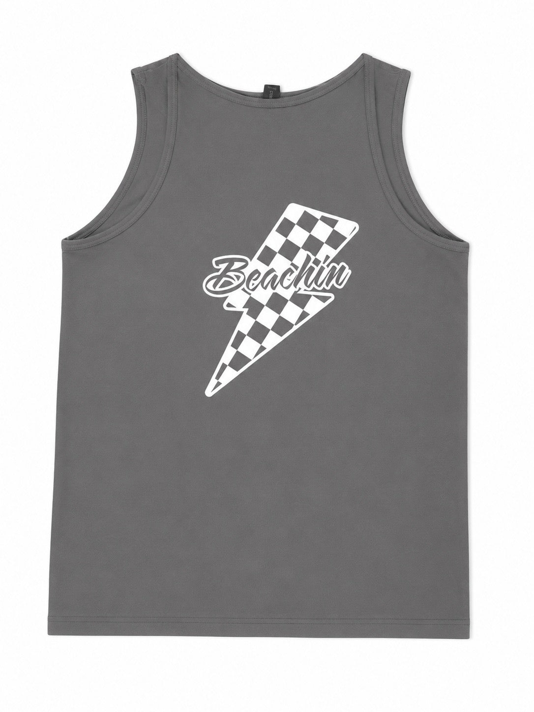Beachin bolt checkered tank grey
