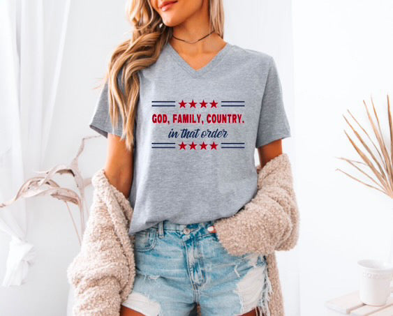 God, Family, Country ladies