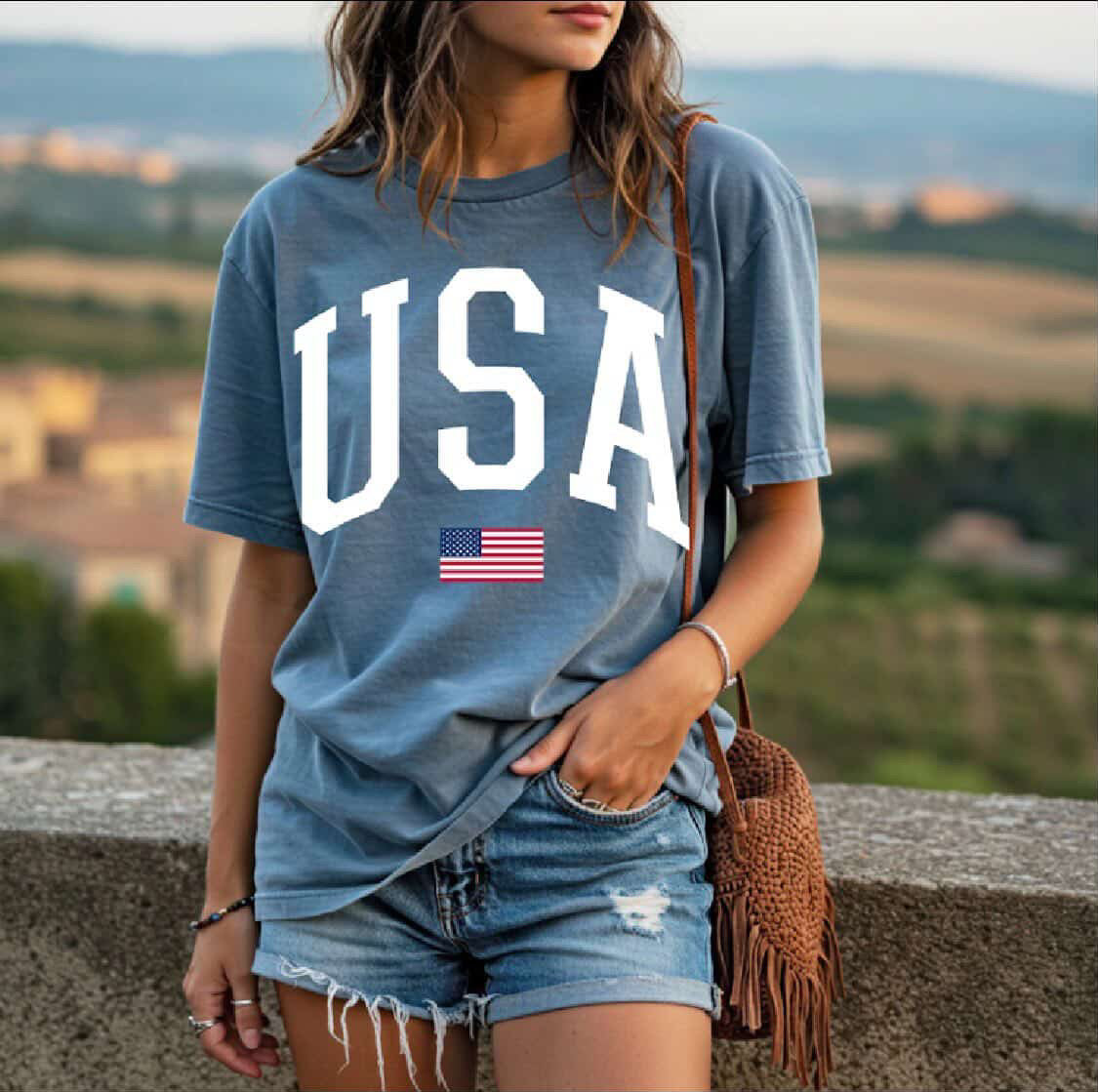 USA comfy tee