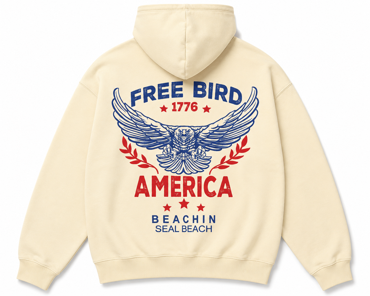 FREE BIRD HOODIE BEACHIN SEAL BEACH