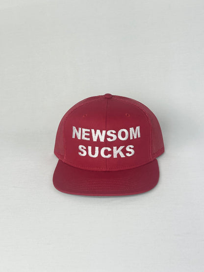 Newsom Sucks snap back hat