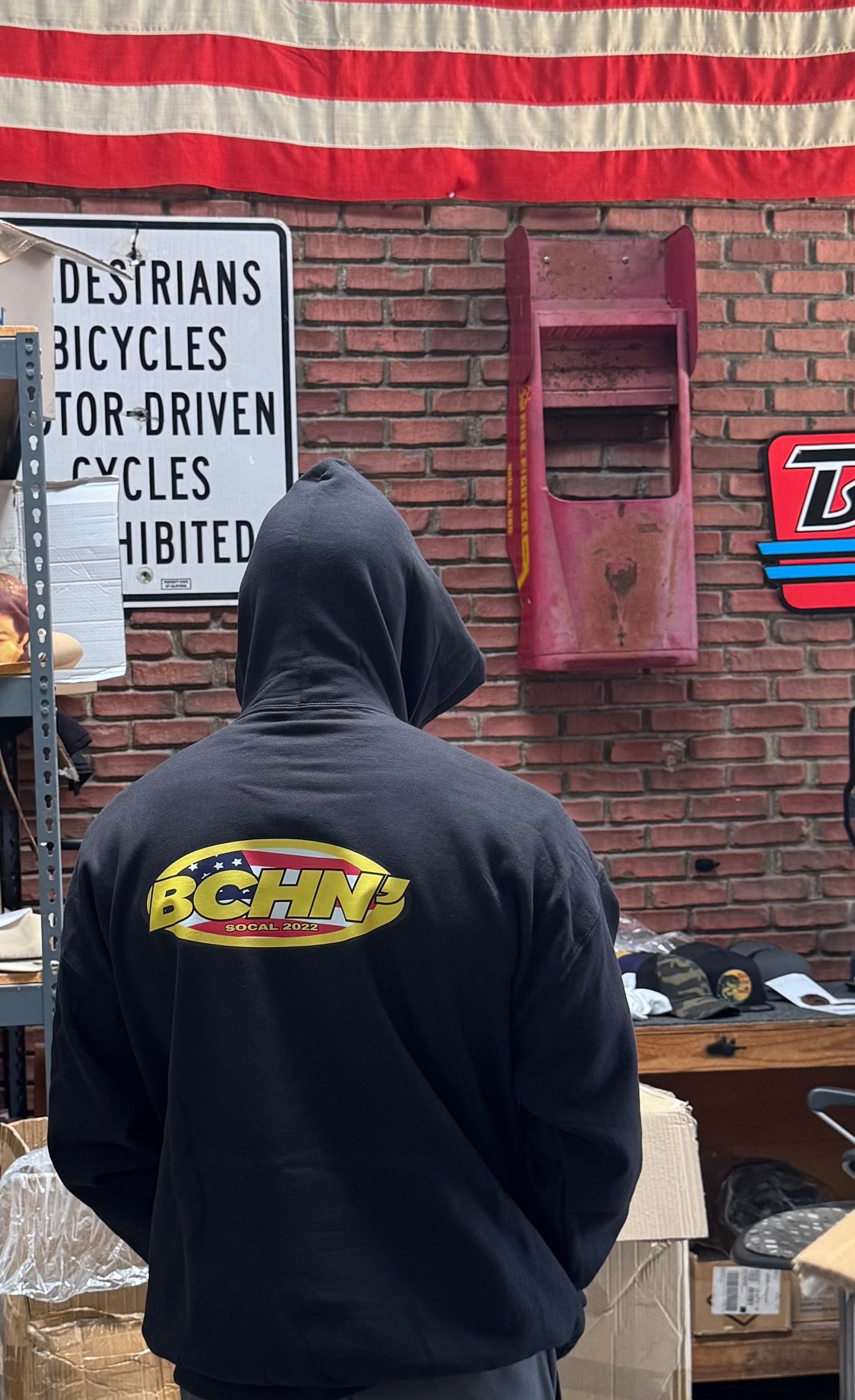 BCHN’ SoCal round Flag logo Hoodie