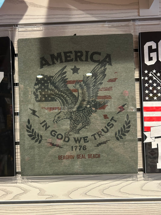 America “in God we trust” tee