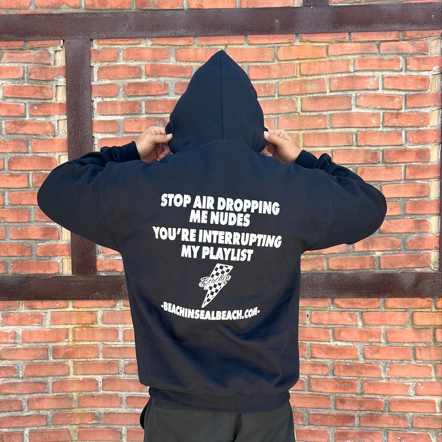 Beachin ‘’Stop AirDropping’’ hoodie
