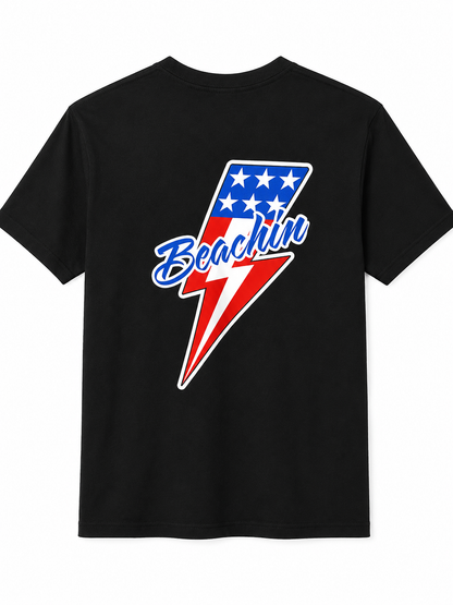 Beachin Bolt USA tee