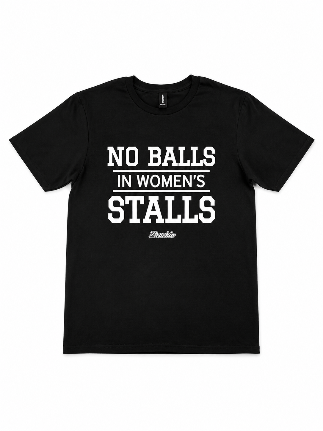 No Balls in women’s stalls tee