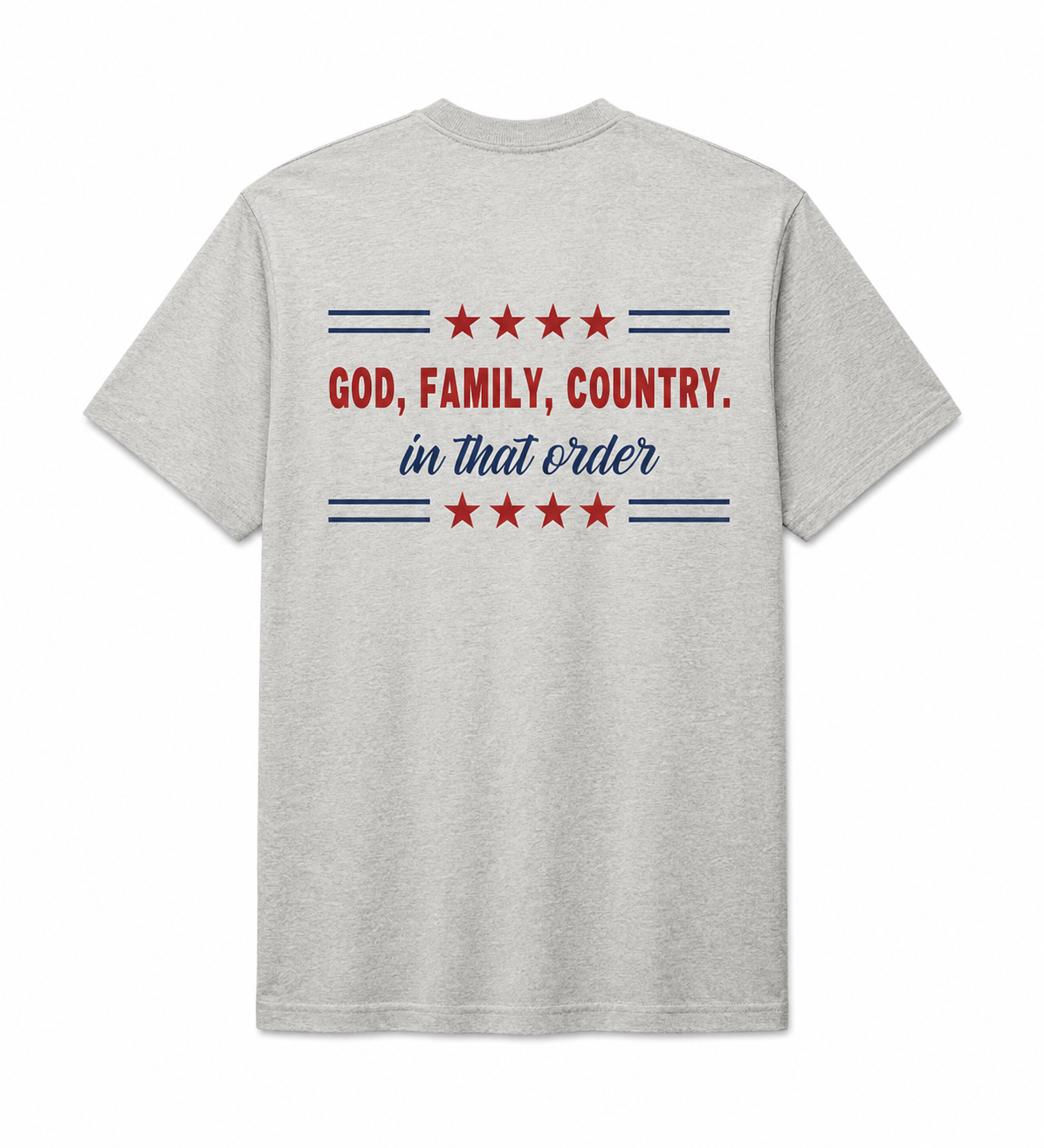 God, Family, Country men’s