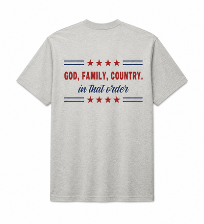 God, Family, Country men’s